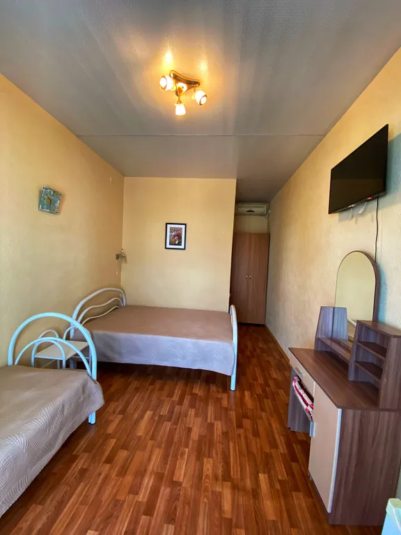 Трехместный номер с двуспальной и односпальной кроватями