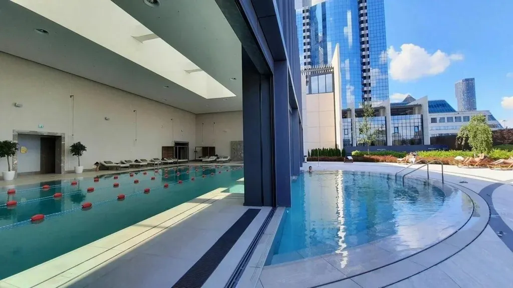 Квартира Квартира Sky City Moscow Уютная Студия на 43 этаже с видом на закат! Lux дизайн — Москва