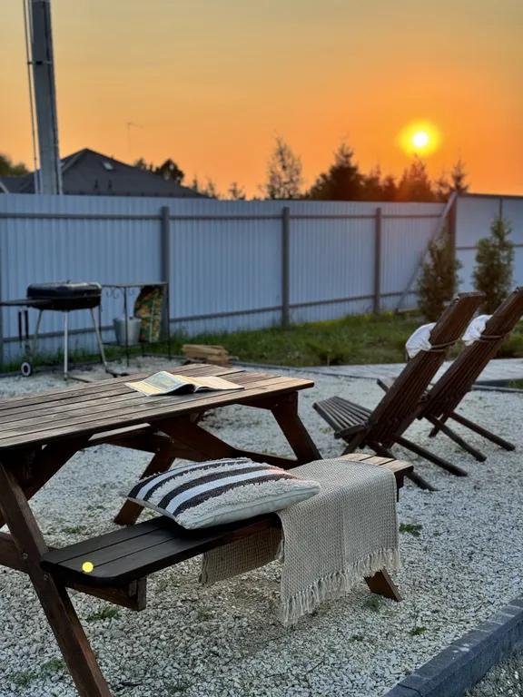 Уютный дом с сауной, в стиле барнхаус, недалеко от реки