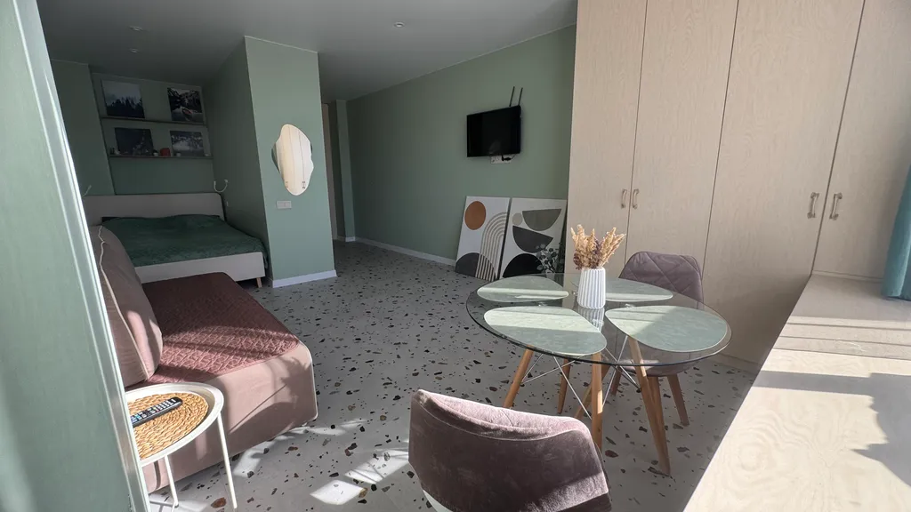 Студия в центре города с прекрасным видом на город