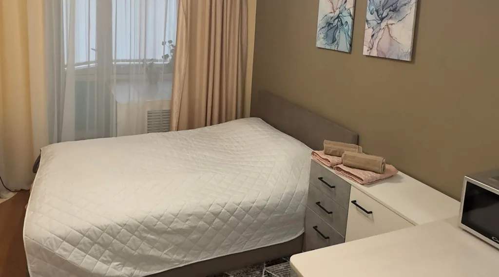 Уютная студия у дворца водных видов спорта и стадиона