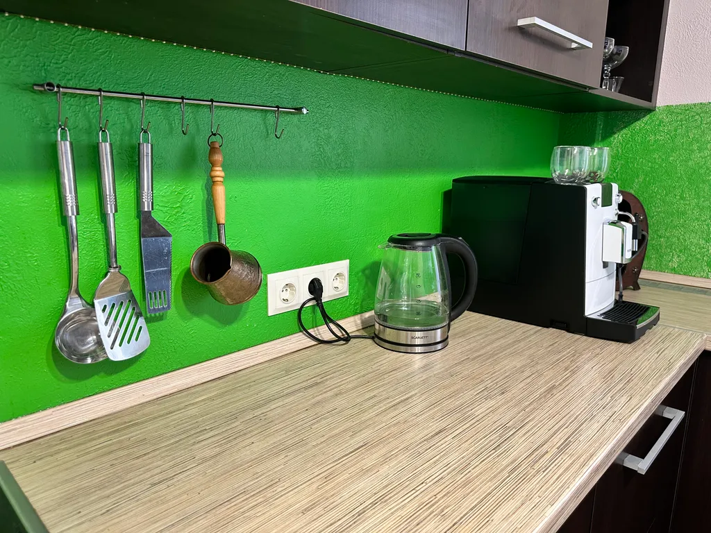 Уютная светлая квартира с кофемашиной