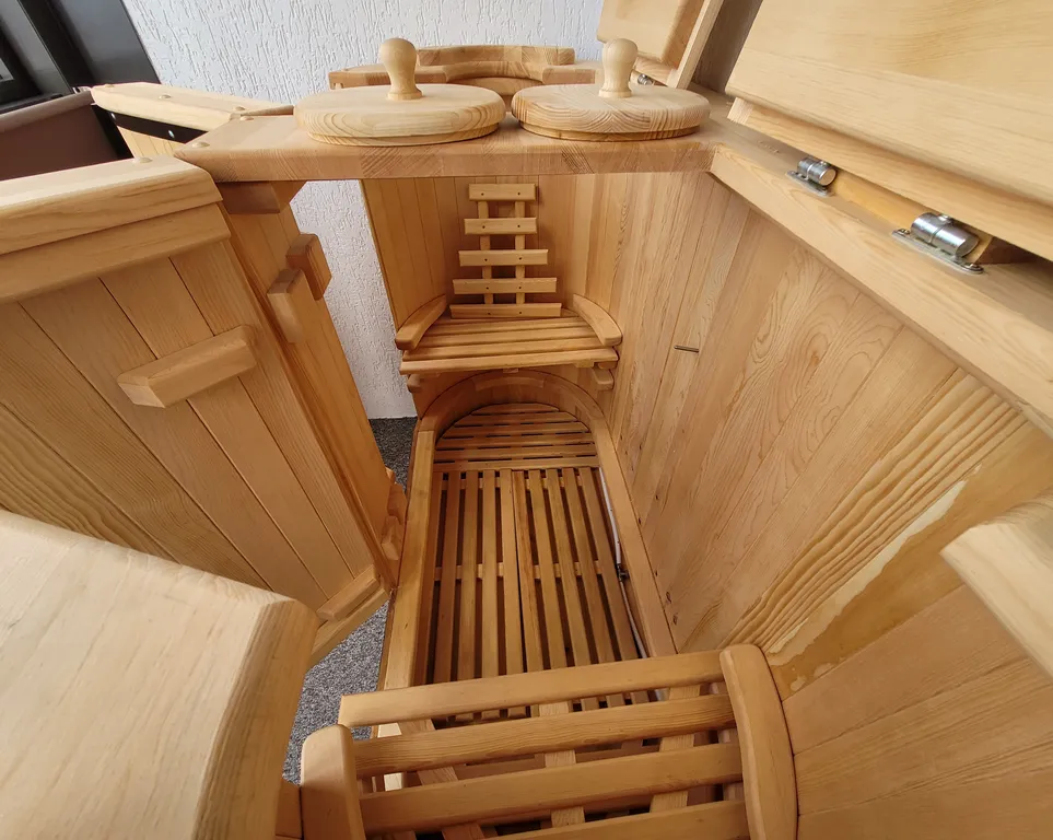 Квартира-студия с фитобочкой и джакузи с панорамным видом в ЖК Scandis