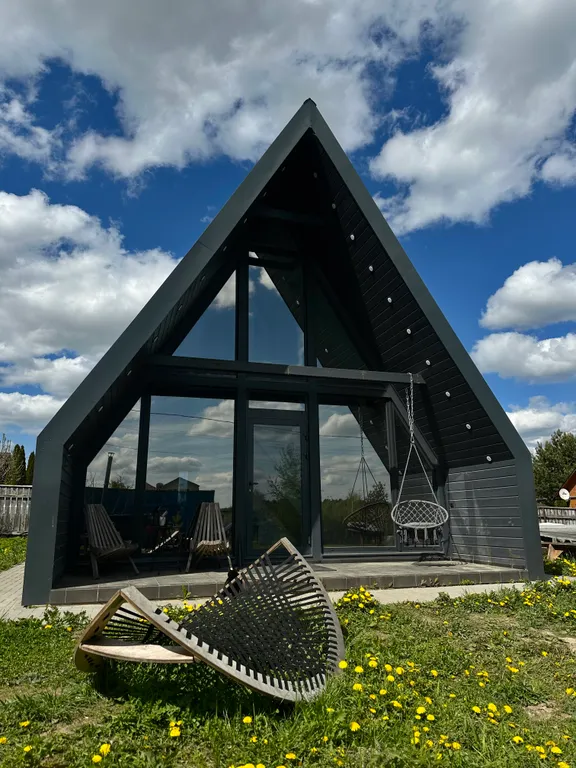 Новый А-фрейм на 5 гостей в 15 минутах от города Коломна