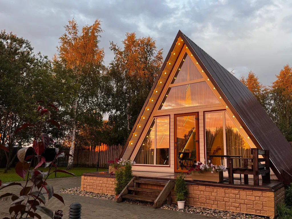 Уютный a-frame дом