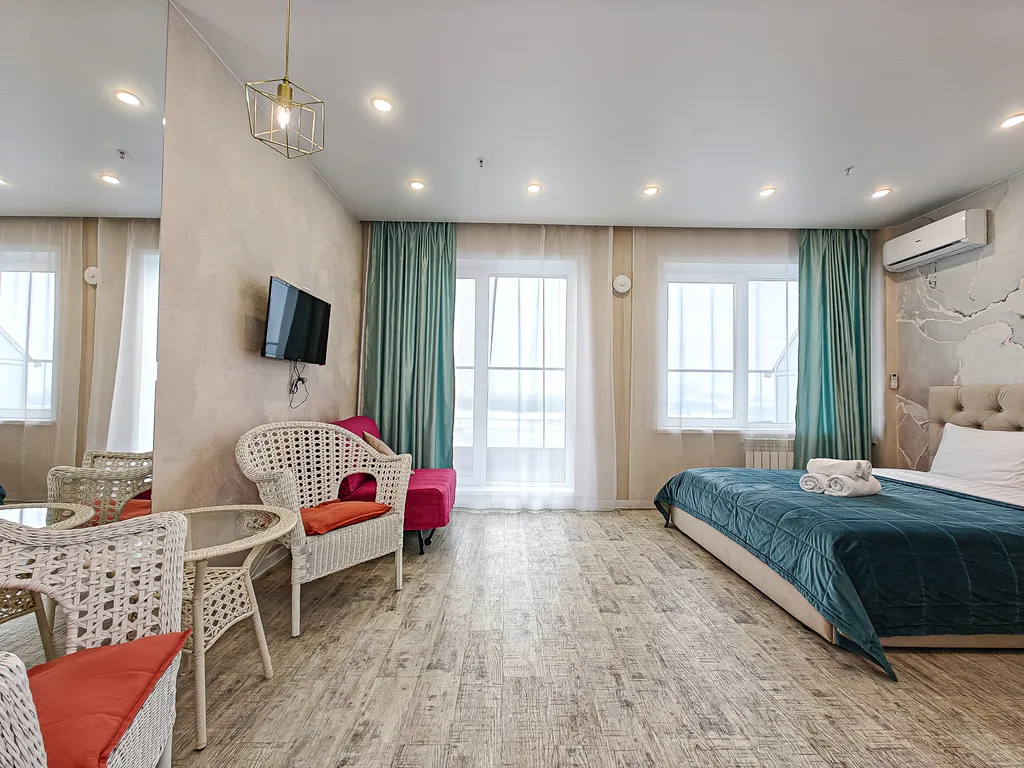 Квартира Люкс апартаменты с открытой террасой вид на реку высокий этаж — аренда посуточно в Новосибирск