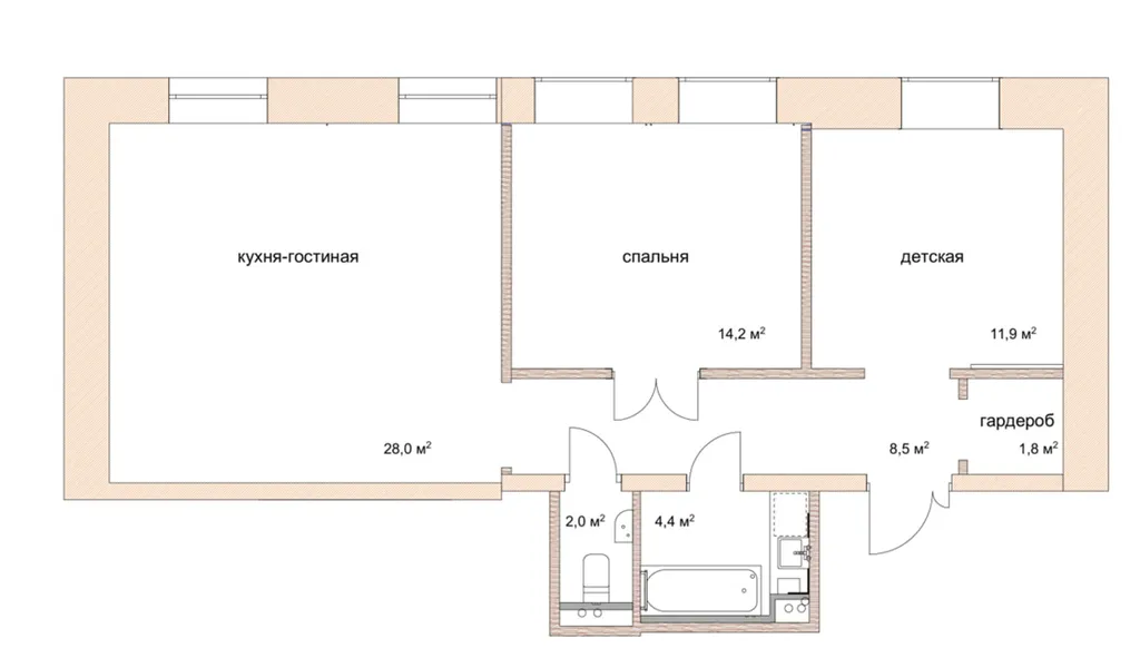 Квартира в усадьбе в сердце города