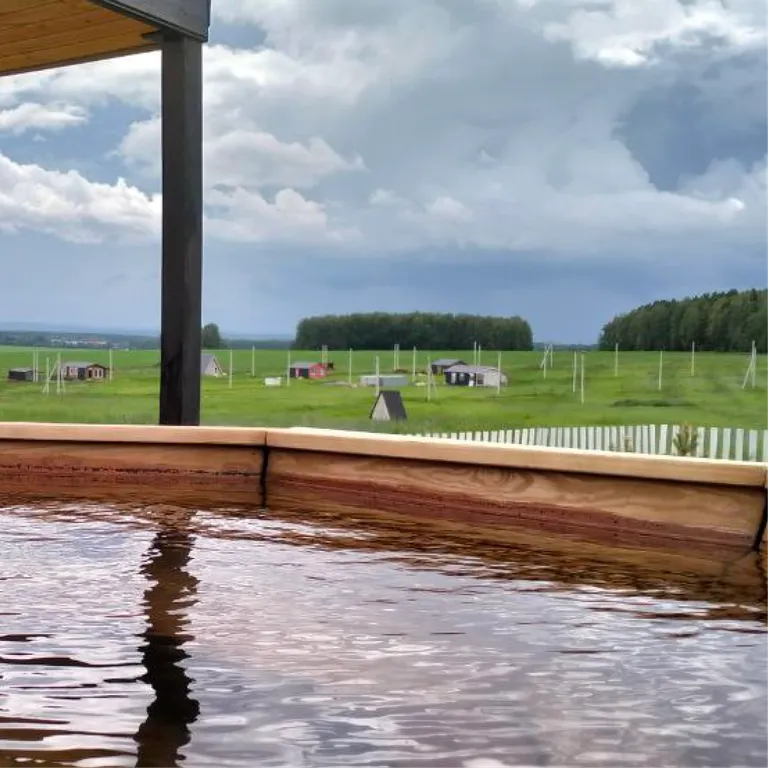 Уютный дом с баней и чаном