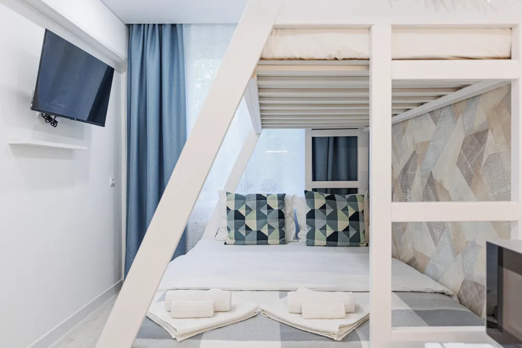 Family apartment in freedom santorini rooms Vnukovo: 5 мин пешком