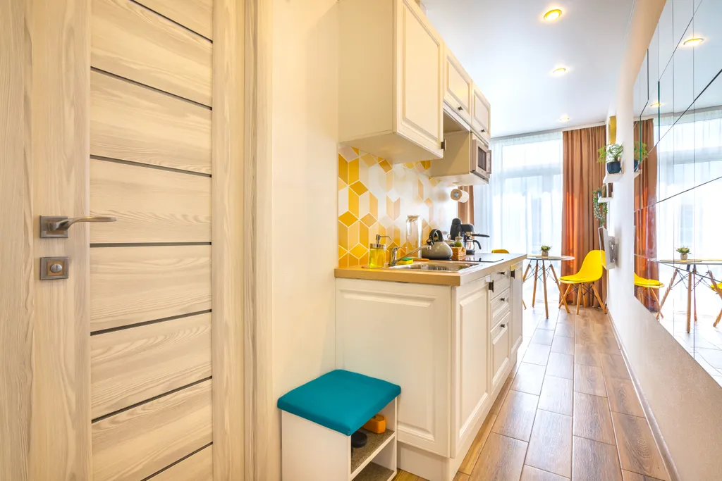 Апартаменты с балконом riverside в центре