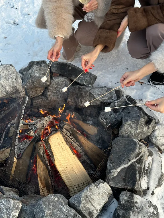 Уютный дом на живописной поляне в лесу с панорамными окнами