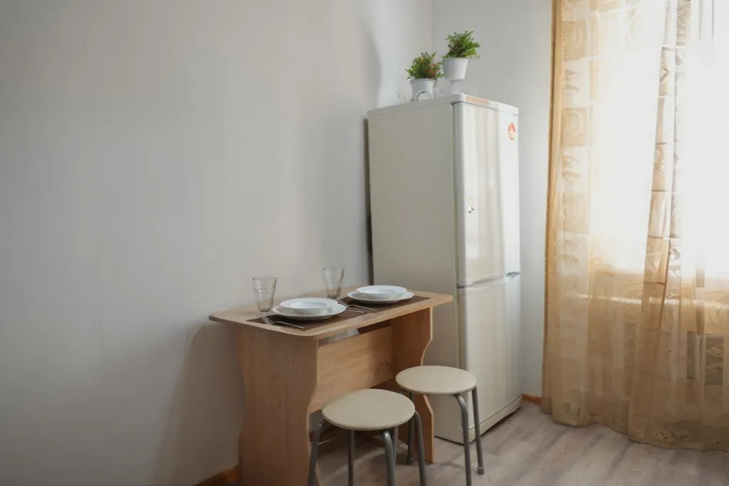 Тёплая однокомнатная квартира в центре с двуспальной кроватью