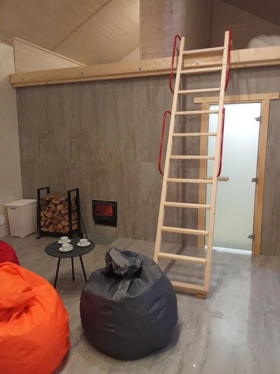 Дом 125m2 — русская баня, чан, кухня на 10 персон