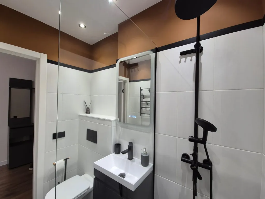 Квартира Квартира Студия увеличенной площади с удобным диваном-кроватью и кухней — Москва