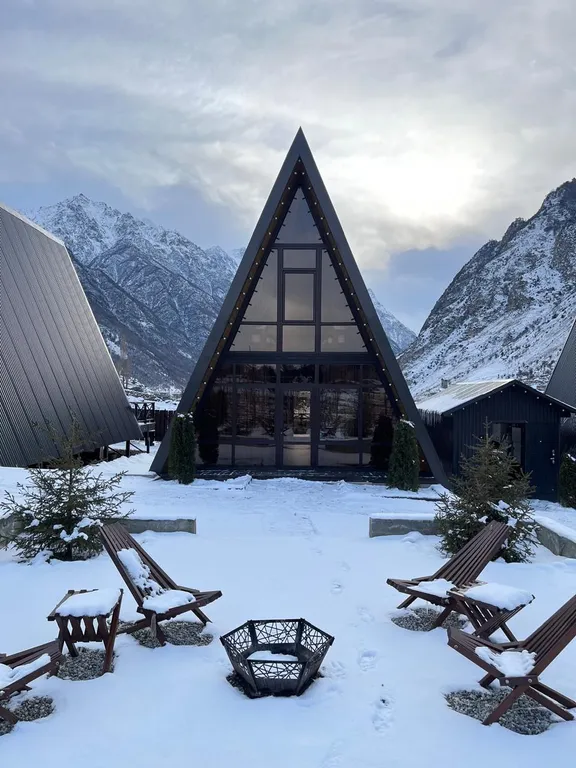 Коттедж А-фрейм дом №2 — аренда посуточно в Верхняя Балкария