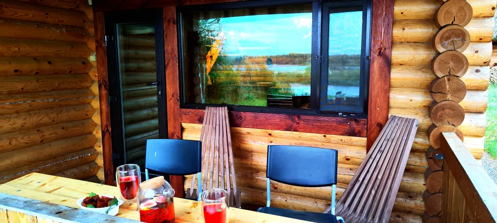 Коттедж Дом Теремок на берегу озера в Карелии с сауной — Верховье