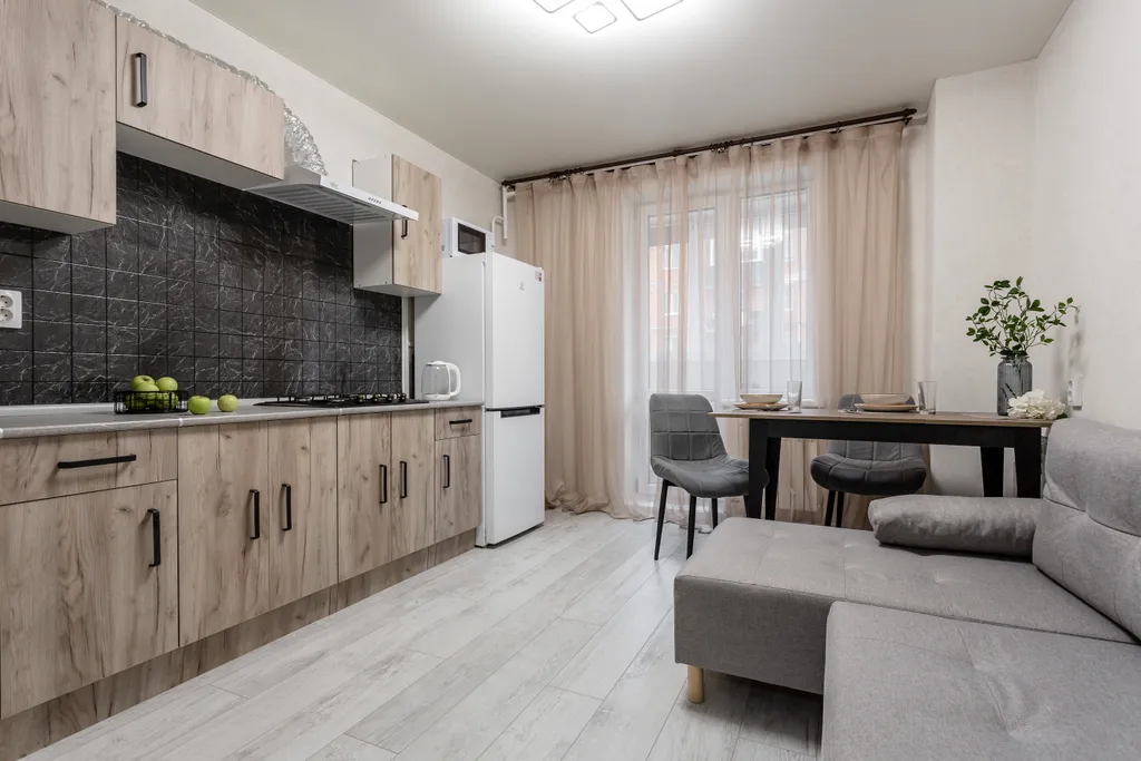 Просторная уютная квартира, 45 м², 3 кровати