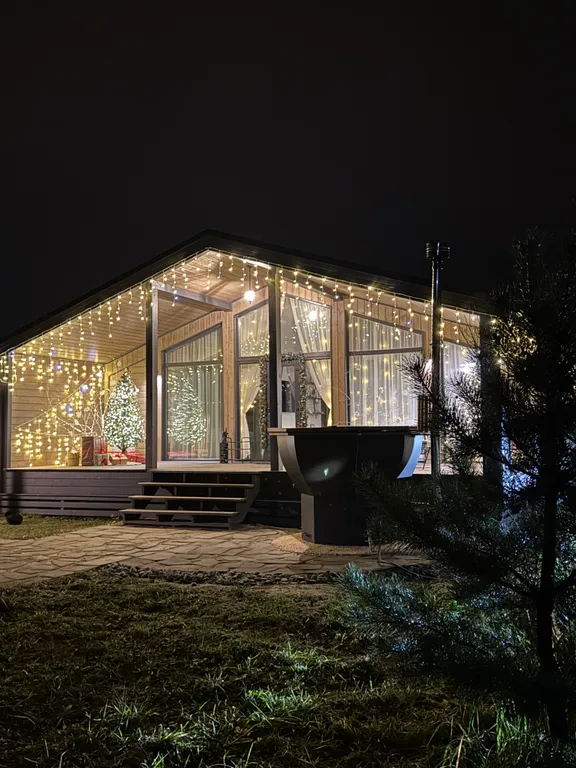 Уютный дом с чаном и баней