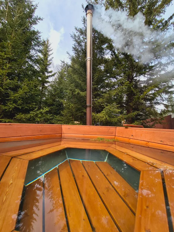 Уютный домик с видом на лес с баней и купелью