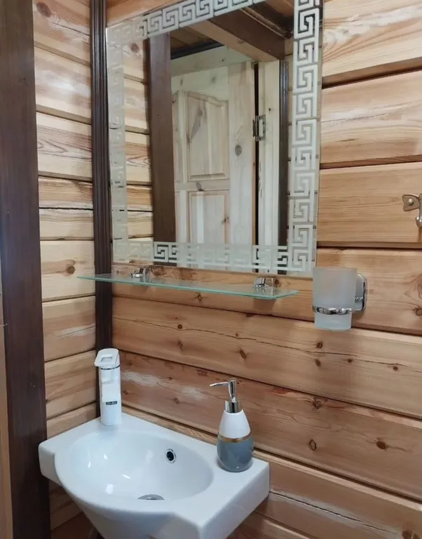 Дом-баня с видом на лес