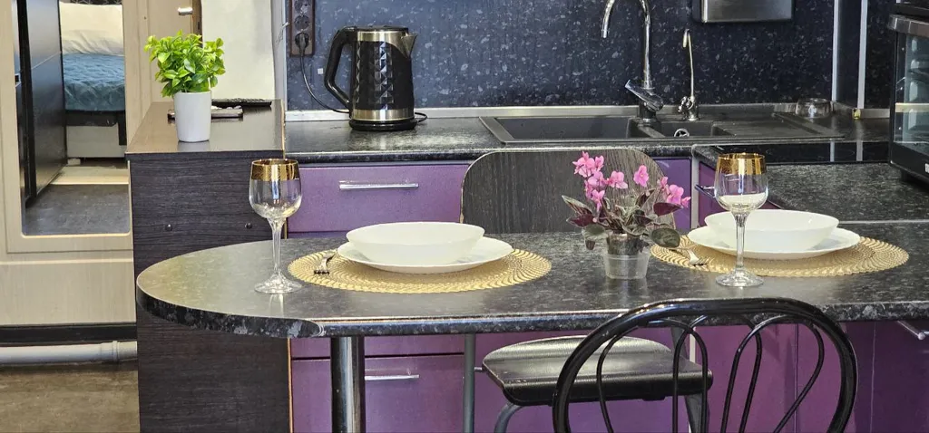 Уютная студия для двух гостей