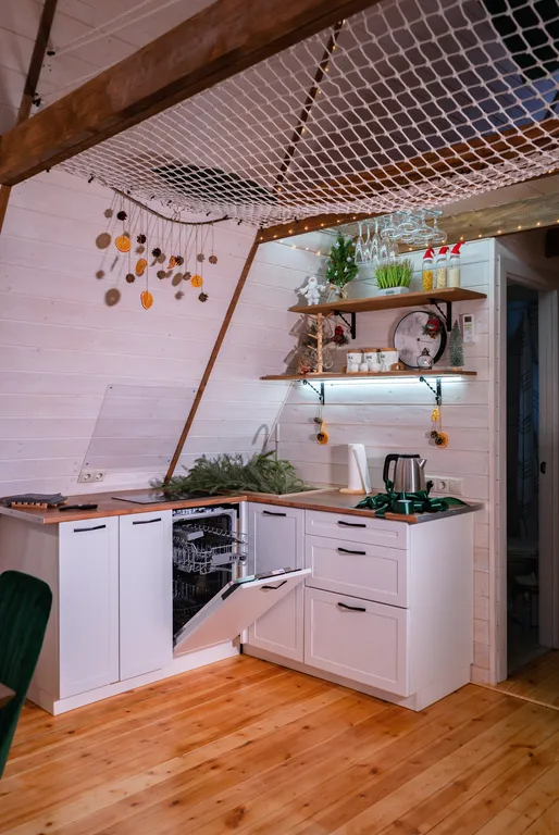 Коттедж A-frame дом Изумруд — Образцово