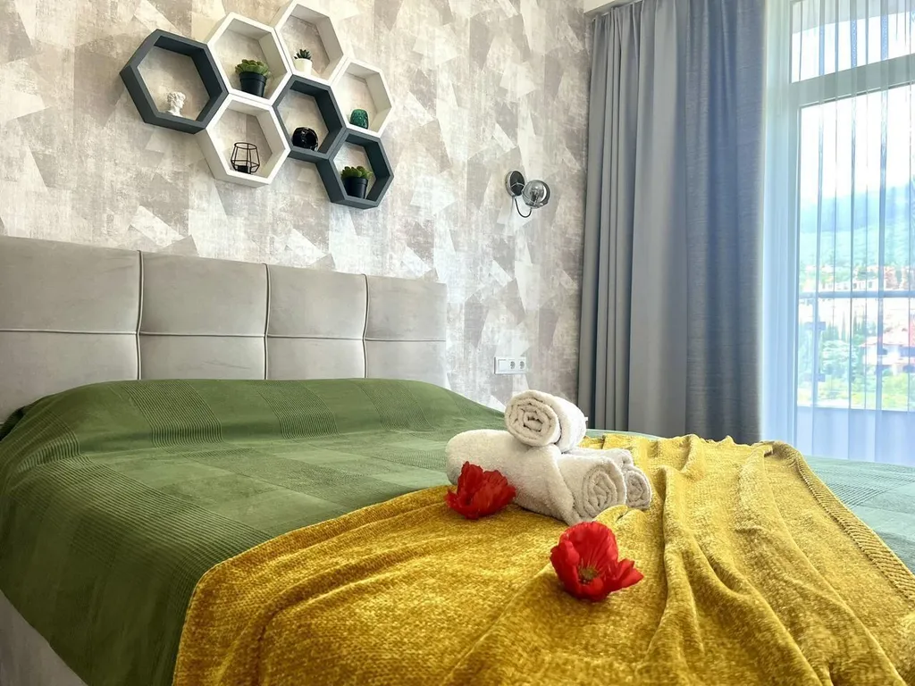 Уютная квартира с видом на горы в ЖК Шато Лувр в пгт Гурзуф — аренда посуточно в Гурзуф