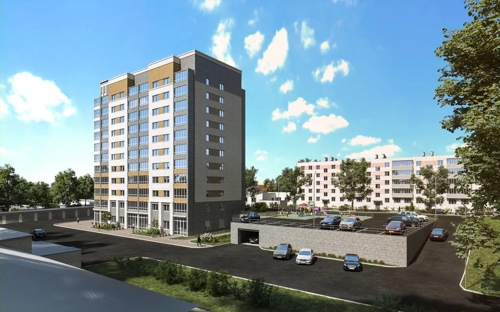 Уютная 2-комнатная квартира в новом доме в районе Театральной площади