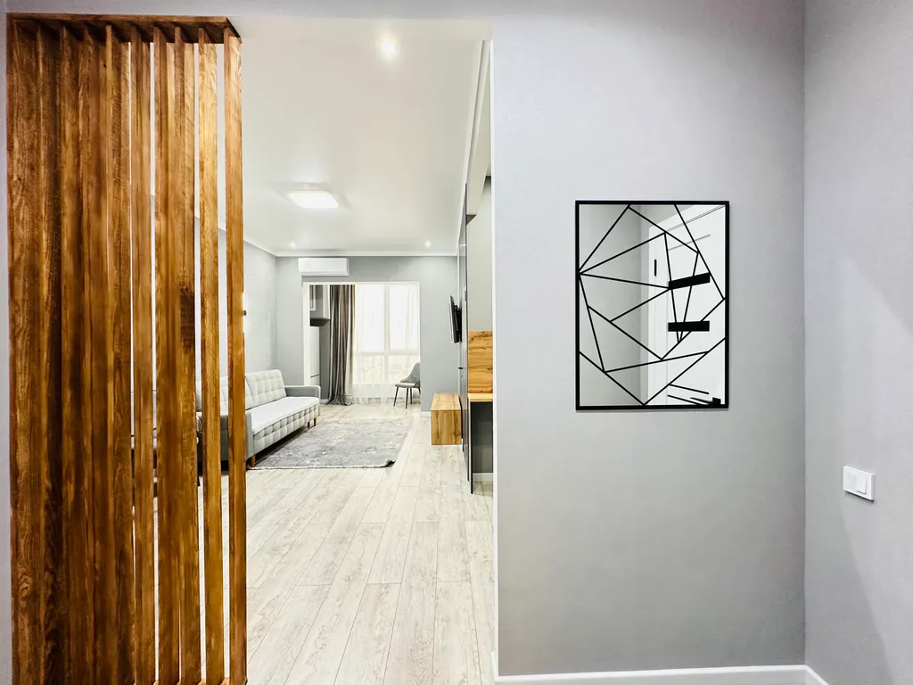 Двухкомнатная квартира с видом на город