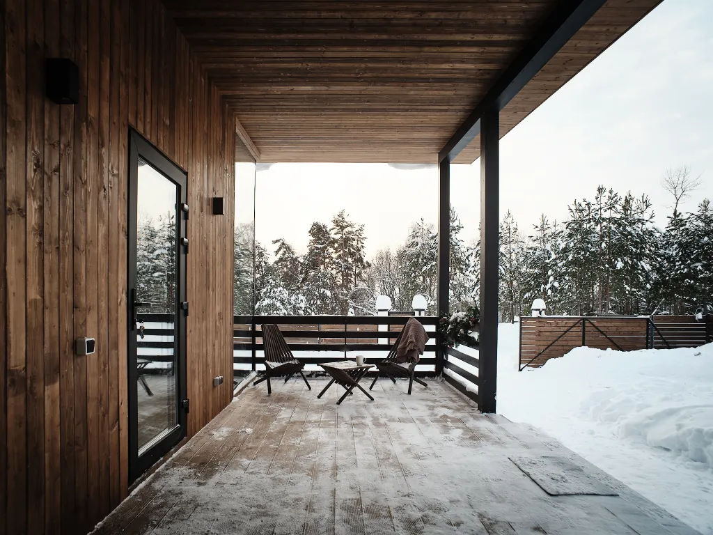 Нoвый уютный дoм с сауной у горнолыжного склона "Черника"