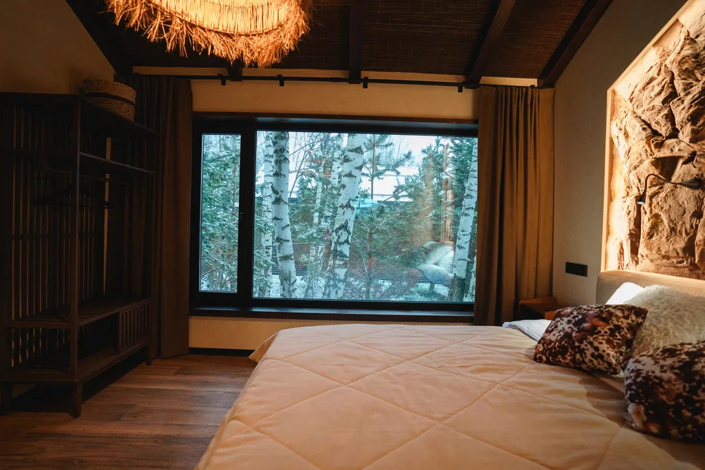 Barnhouse 120 м2 с камином и горячим чаном в Krona camp (40 км от Уфы)