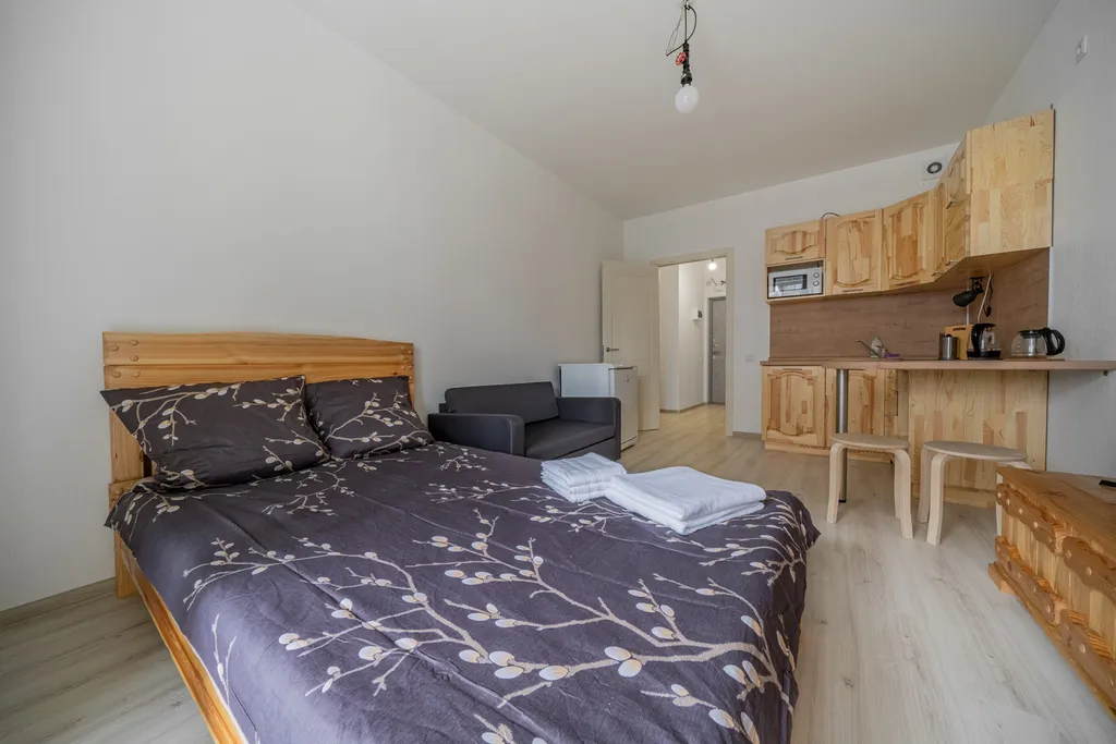 Квартира Квартира Уютная студия с возможностью размещения четверых гостей — Санкт-Петербург