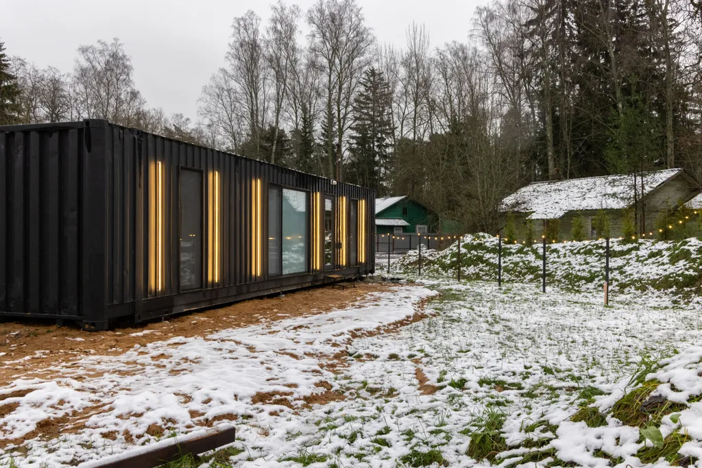 Коттедж Дом из контейнера на побережье Финского залива — Санкт-Петербург