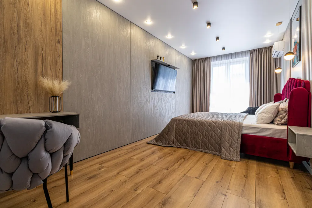 Квартира люкс в центре с панорамным видом кроватью king size и Алисой