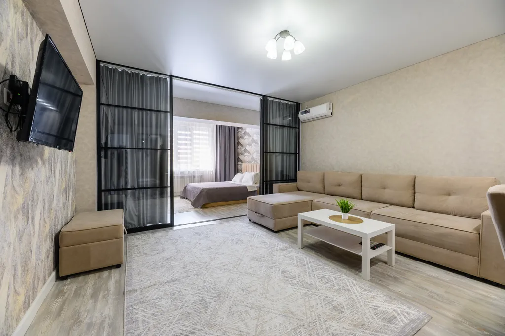 Квартира Бежевый шик на Арбате — аренда посуточно в Алматы