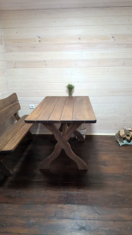 Дом-шале А-фрейм Счастье с баней у реки