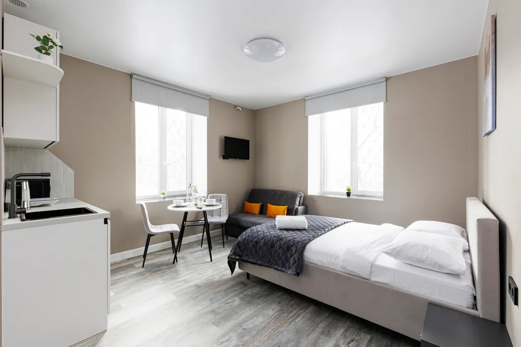 Квартира Квартира Дизайнерская студия на западе Москвы — Москва