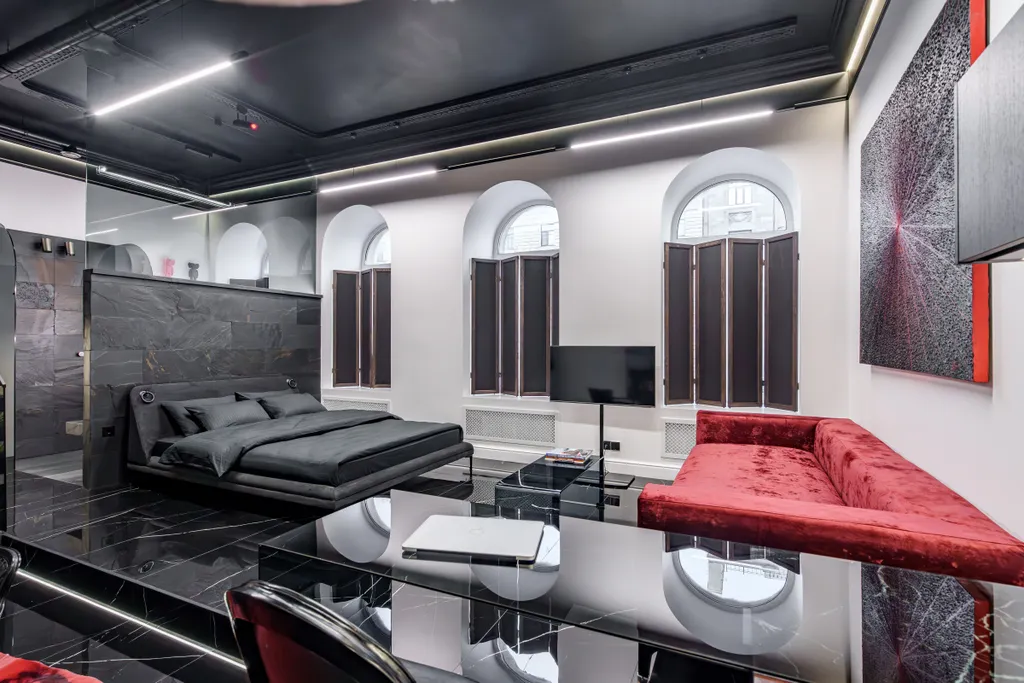 Квартира Квартира с авторским дизайном камином, сауной и кондиционером — Санкт-Петербург