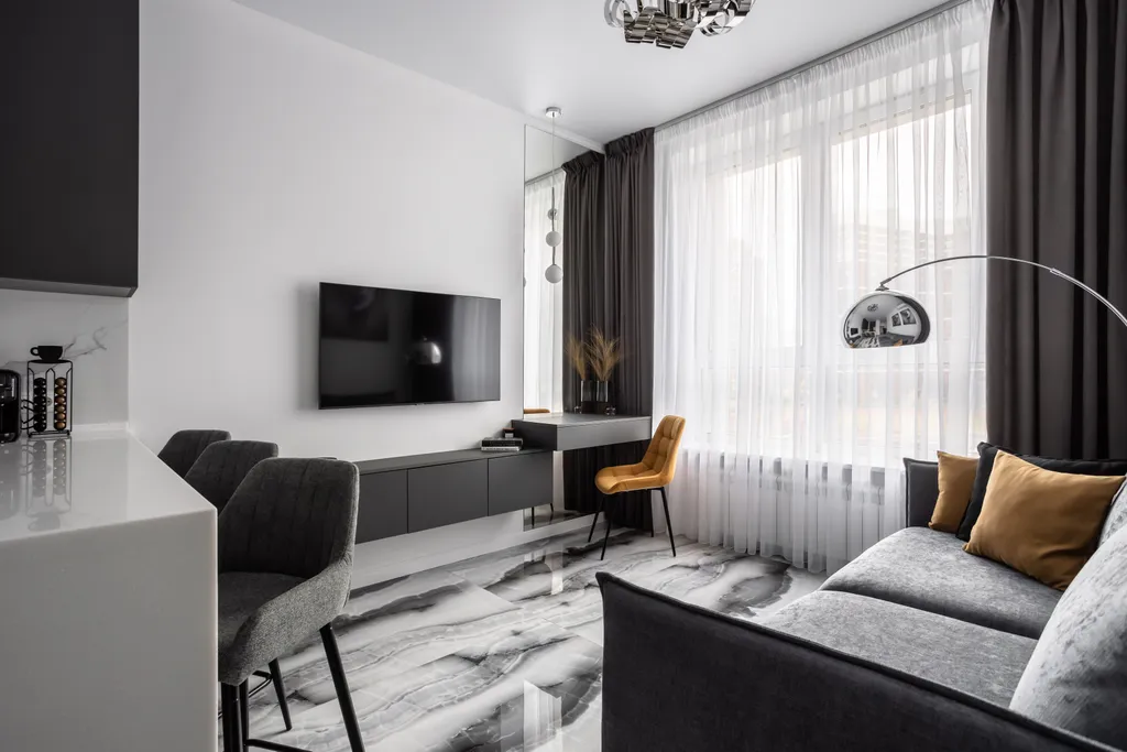 Квартира АПАРТАМЕНТЫ 'ГРАФИТ ФЛЭТПОРТ' ДВУХКОМНАТНЫЕ — Москва