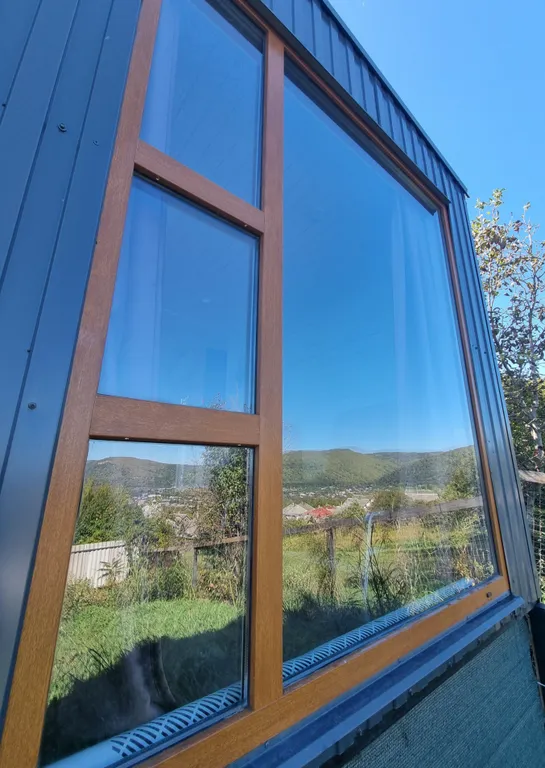 Домик в горах с панорамным видом и всеми удобствами