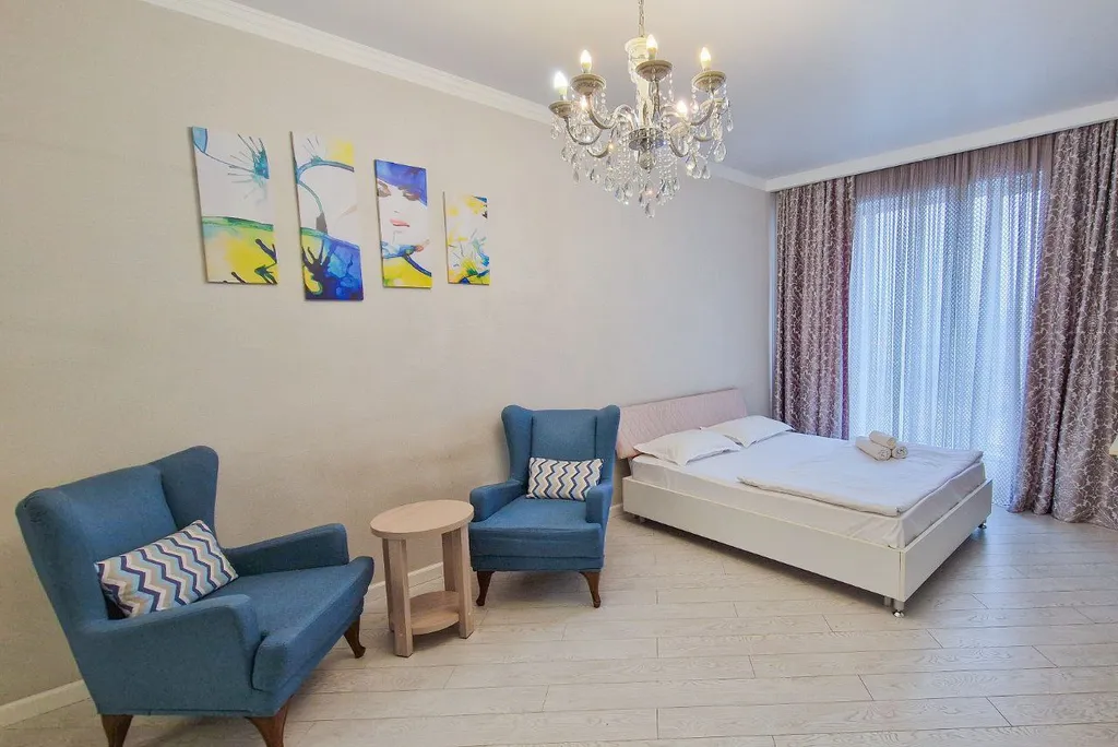 Квартира Апартаменты с видом на город — аренда посуточно в Алматы