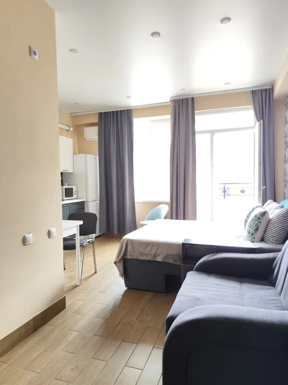 Квартира на 9 этаже с балконом, вид на горы, п. Лазареаское, Сочи