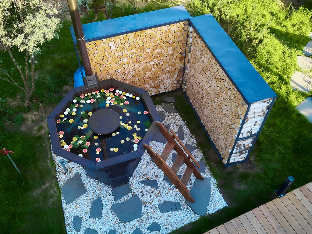 Аренда дома с баней и чаном в окружении леса