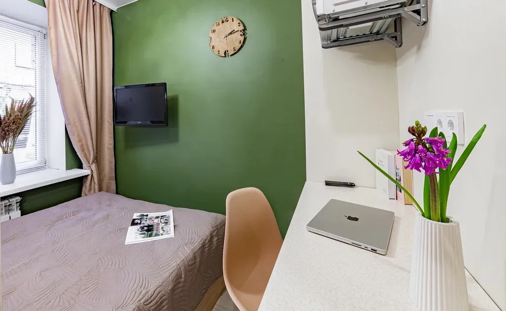Квартира-студия в центре, 11,3 м², 1 кровать