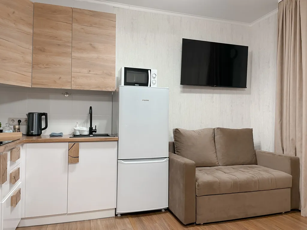 Уютная студия с встроенной кухней