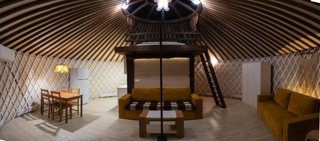 Коттедж Современная круглогодичная Юрта со всеми удобствами рядом с Коломной — Михеево