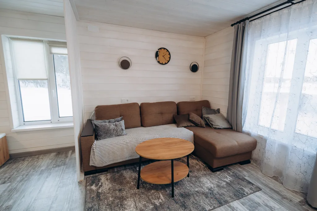 Уютный домик на берегу Ладожского озера с сауной и баней