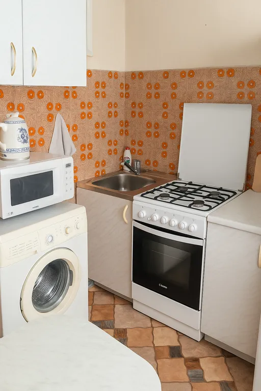 Квартира для рабочих поездок с балконом