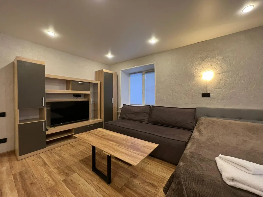 Просторная квартира-студия с евроремонтом