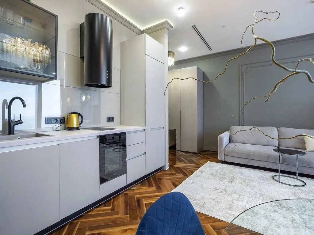 Квартира Квартира Sky City Moscow Уютная Студия на 43 этаже с видом на закат! Lux дизайн — Москва